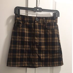 Plaid skirt